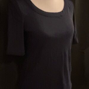 Talbots Black Short Sleeve Tee